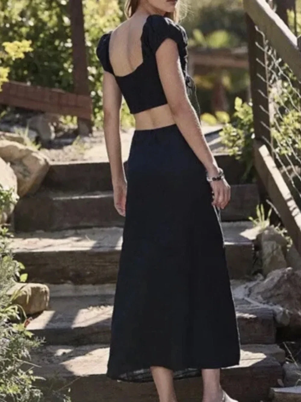 Free People women’s Extra Dose black open back dress - Picture 2 of 11